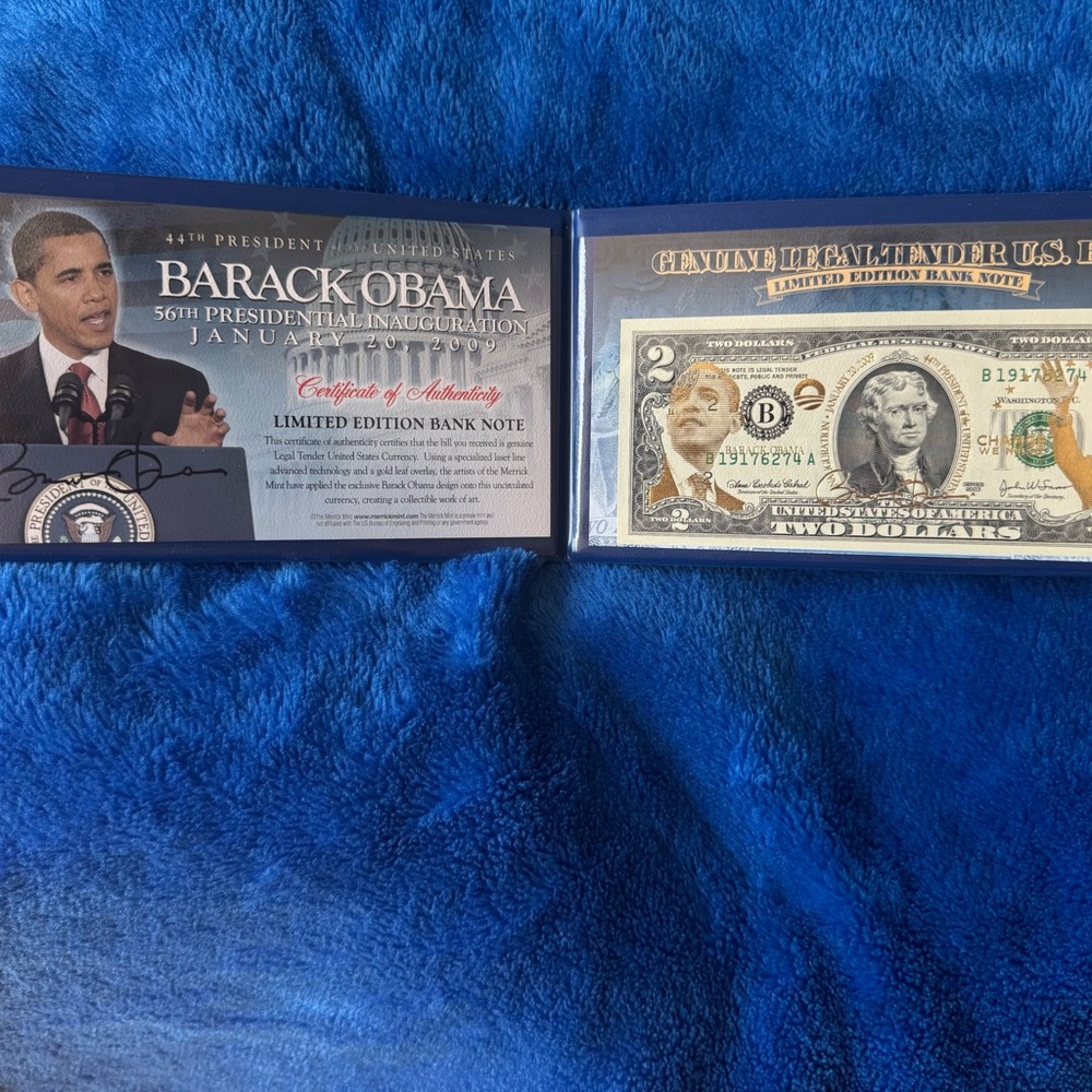 Barack Obama Limited Edition Bank Note Set